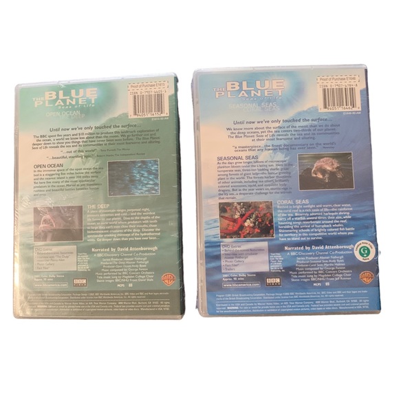 NWT Blue Planet Open Ocean & Seasonal Seas DVD Collection Set Sealed - Picture 2 of 2